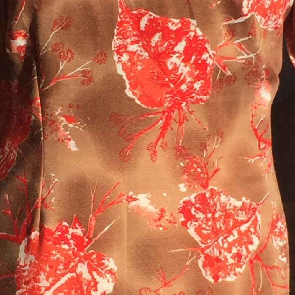 Orange and brown vintage tunic - Picture 5 of 5